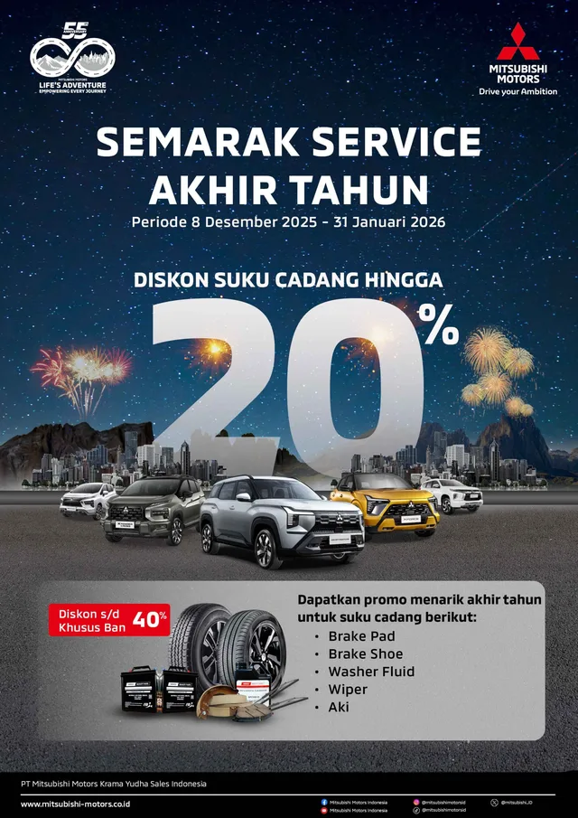 Mitsubishi Hadirkan Dua Kampanye Akhir Tahun untuk Perawatan Mobil