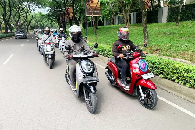 Wahana Ajak Komunitas Motor Honda Rolling City Pakai New Scoopy