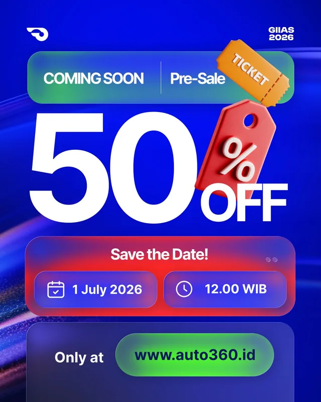 Tiket Presale GIIAS 2026 Sudah Bisa Dibeli, Dijual Cuma Setengah Harga