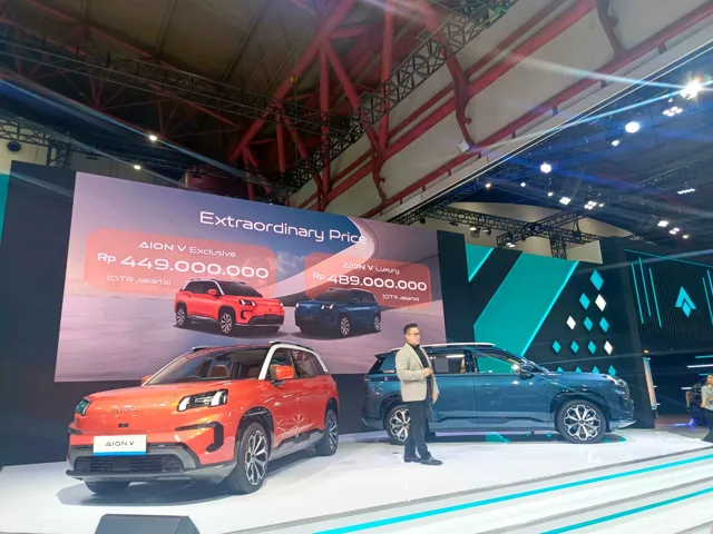 Aion Bukukan Ribuan SPK di IIMS 2025, Aion V Jadi yang Paling Laris