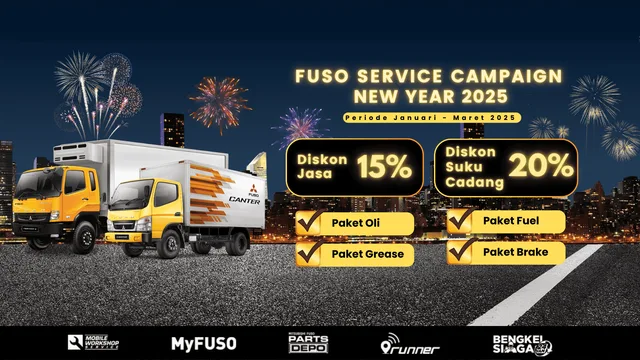 Mitsubishi Fuso Hadirkan Promo untuk Perawatan Kopling dan Sistem Bahan Bakar
