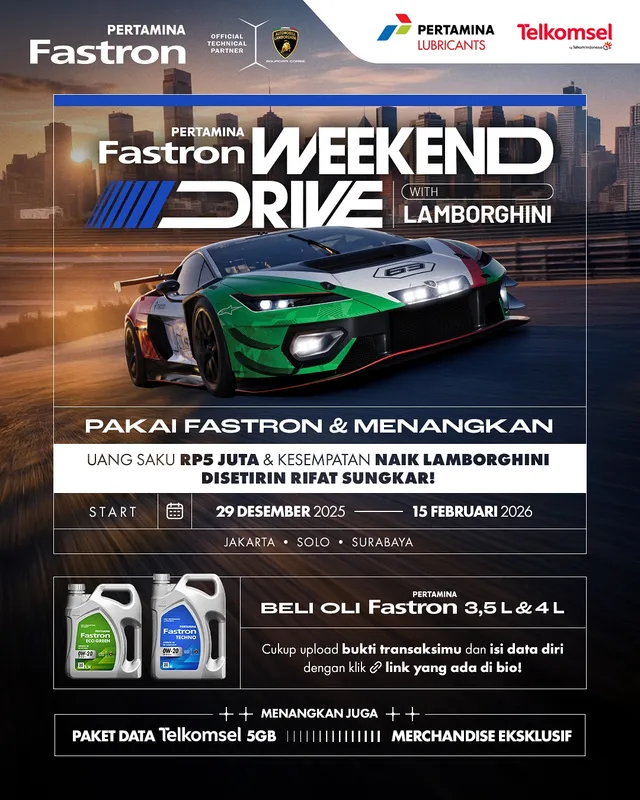 Pertamina Lubricants Buka Kesempatan Jajal Lamborghini, Ini Syaratnya