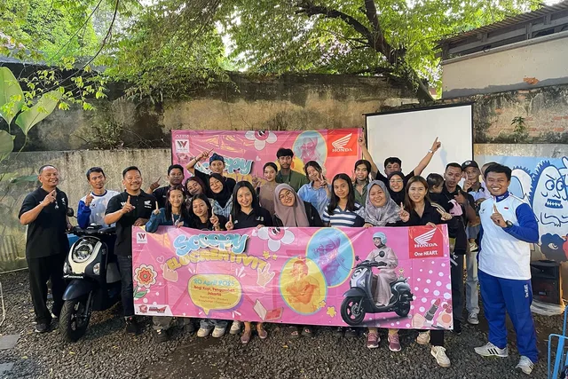 Komunitas Honda Scoopy Lakukan Aksi Kreatif, dan Edukasi Safety Riding