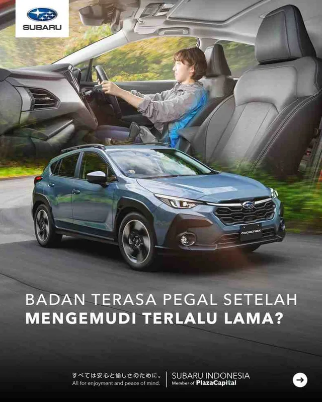 Subaru Perkenalkan Fitur Emergency Stop Assist dan Jok Anti Pegal