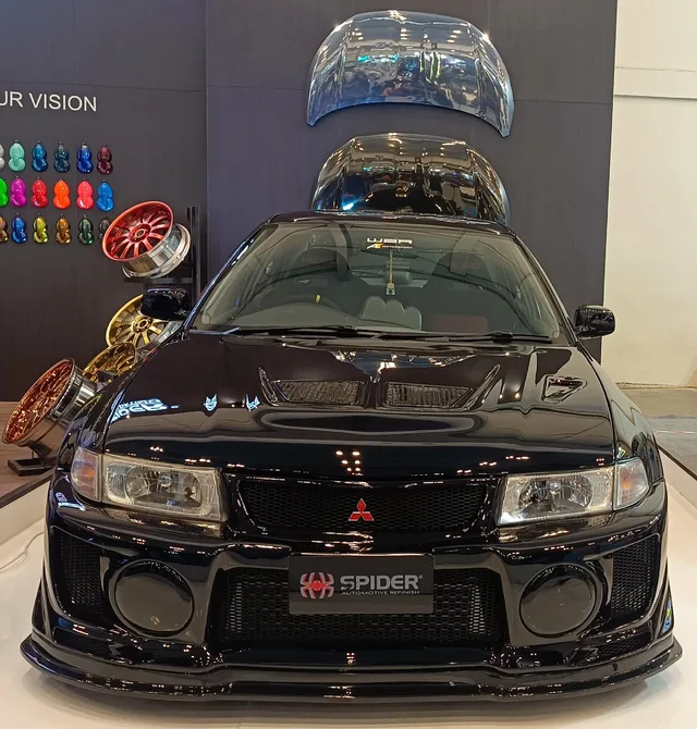 Cat Spider Tunjukkan Kualitasnya di Bodi Mitsubishi Lancer